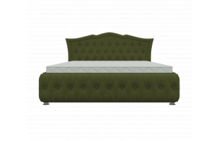 Интерьерная кровать Герда 200 Микровельвет Зеленый