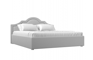 Интерьерная кровать Афина 160 Экокожа Белый