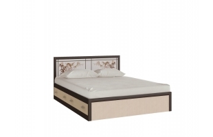 Кровать Мальта 1,4м венге/дуб беленый