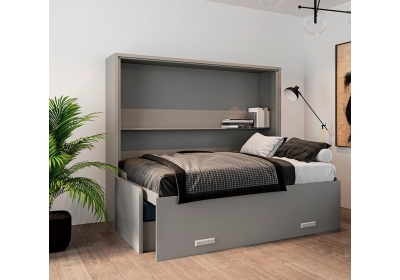 Шкаф-кровать Bora Sofa 36мм 140x200 Серый асфальт