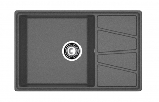 Мойка кухонная GRANFEST GF-V-780L графит