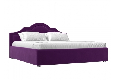 Интерьерная кровать Афина 200 Микровельвет Фиолетовый