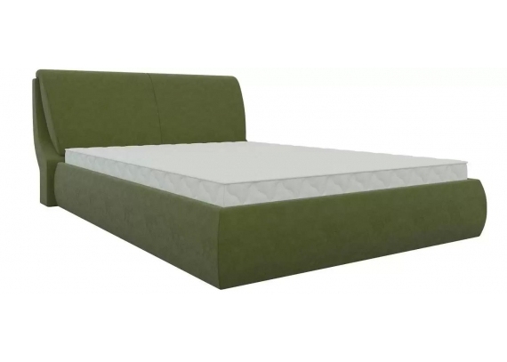 Интерьерная кровать Принцесса 160 Микровельвет Зеленый