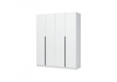 Шкаф 4-створчатый Лион 1600 Белый