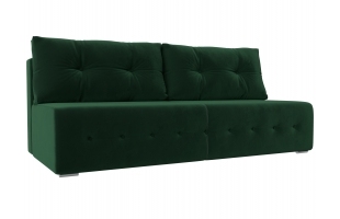 Прямой диван Лондон Велюр Зеленый