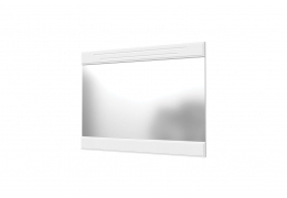 Зеркало Олимп с декоративными планками белый