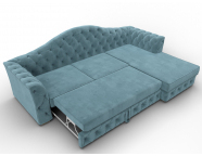 Диван угловой Артис правый угол Велюр SEVEN 113 бирюзовый