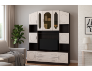 Центральная секция Макарена МДФ ТВ-312 Стендмебель венге/дуб беленый