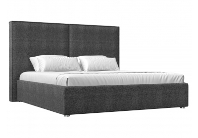 Интерьерная кровать Аура 160 Рогожка Серый