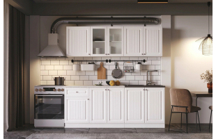 Готовая кухня Хозяюшка 2,0м Белая акация МДФ