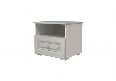 Тумба прикроватная Олимп 1 ящик холодный серый/фисташковый