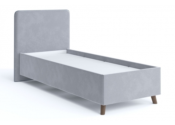 Кровать Ванесса 0,8м светло-серый Столлайн