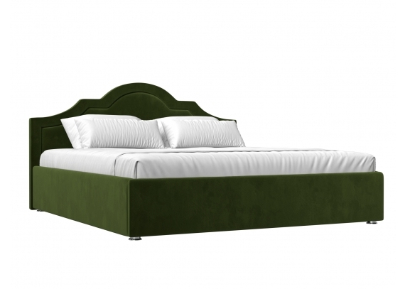 Интерьерная кровать Афина 200 Микровельвет Зеленый
