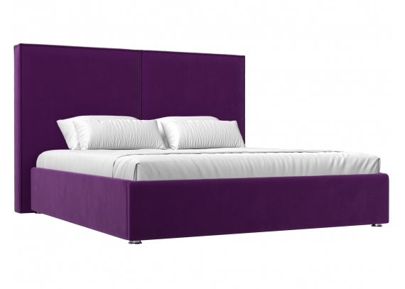 Интерьерная кровать Аура 160 Микровельвет Фиолетовый