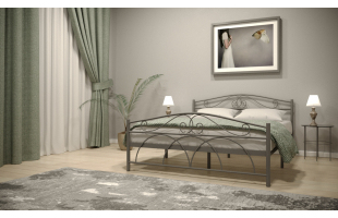 Кровать Морена 1.6 серый муар МНА.160.200.С