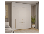 Шкаф 6-створчатый Фиеста Белый/Белый софт