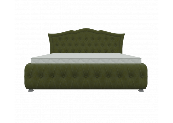 Интерьерная кровать Герда 160 Микровельвет Зеленый