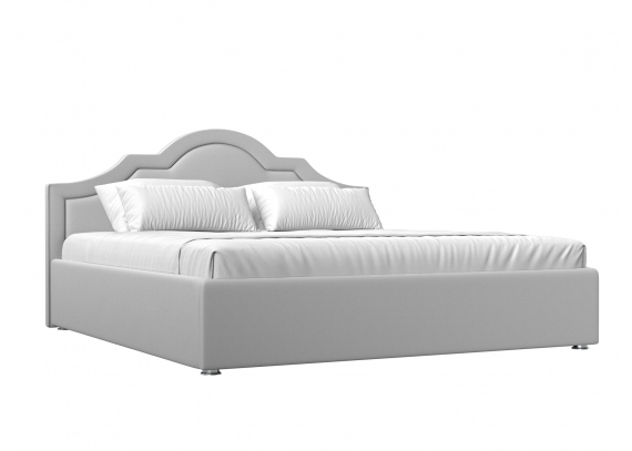 Интерьерная кровать Афина 180 Экокожа Белый