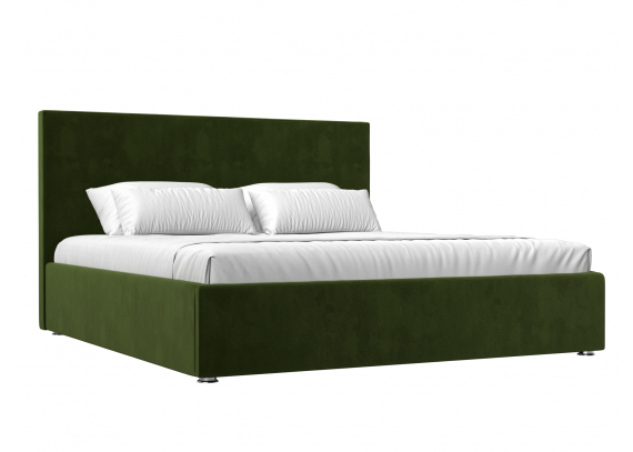 Интерьерная кровать Кариба 180 Микровельвет Зеленый