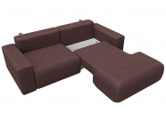 Диван угловой Лига-036 НПБ Классик правый угол Замша JOLY 09 бордовый