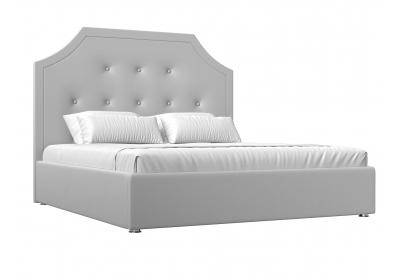 Интерьерная кровать Кантри 160 Экокожа Белый