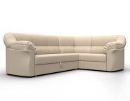 Диван угловой Карнелла правый угол Экокожа Бежевый