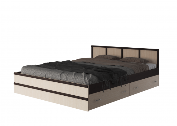 Кровать Сакура Баер 1,8м венге/лоредо с ящиками