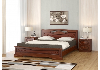Кровать Елена-3 орех 1400