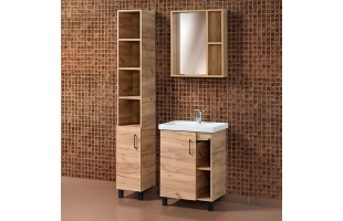 Набор мебели для ванной «Акваль Лофт», 60 см. В2.2.03.3.0.1