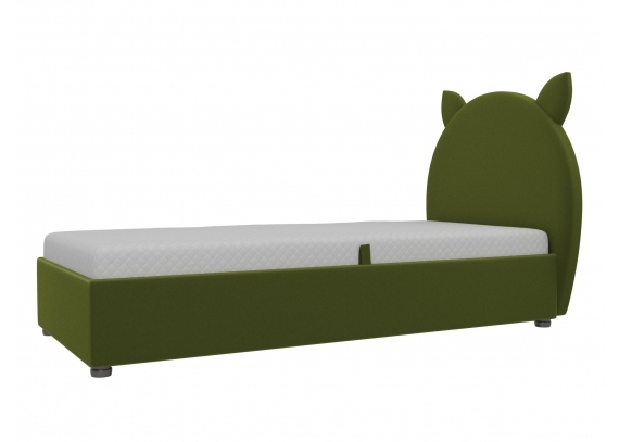 Детская кровать Бриони Микровельвет Зеленый