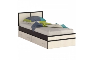 Кровать Сакура Баер 0,9м венге/лоредо с ящиками
