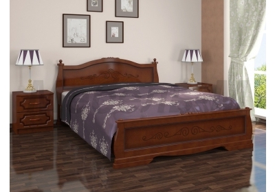 Кровать Карина-2 орех 1600