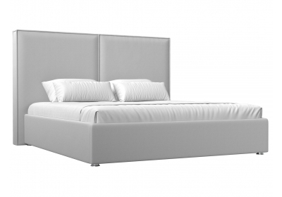 Интерьерная кровать Аура 160 Экокожа Белый