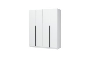 Шкаф 4-створчатый Лион 1600 Белый