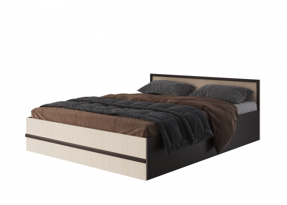 Кровать Модерн 1,6м венге/лоредо