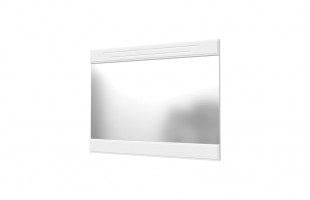 Зеркало Олимп с декоративными планками белый