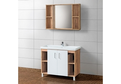 Набор мебели для ванной «Акваль Лофт», 100 см. В2.5.01.1.0.0