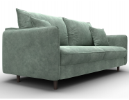 Диван прямой Лига-064 НПБ Велюр BRUT 08 зеленый