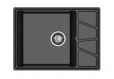 Мойка кухонная GRANFEST GF-V-680L черный