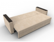 Диван прямой Атланта без стола Велюр SEVEN 729 бежевый
