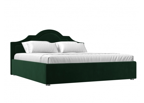 Интерьерная кровать Афина 180 Велюр Зеленый