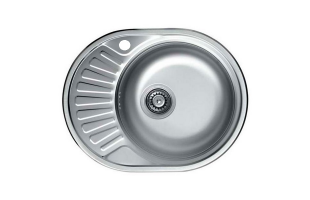 Мойка кухонная KROMEVYE EC 257 D (чаша справа)