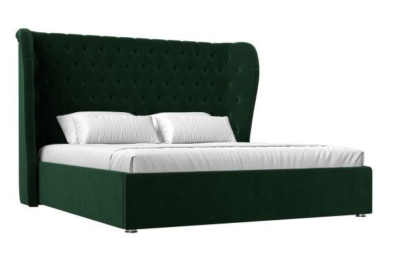 Интерьерная кровать Далия 200 Велюр Зеленый