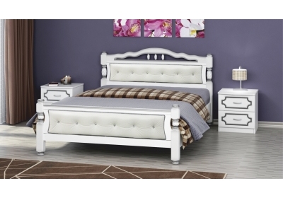 Кровать Карина-11 1,6 белый жемчуг
