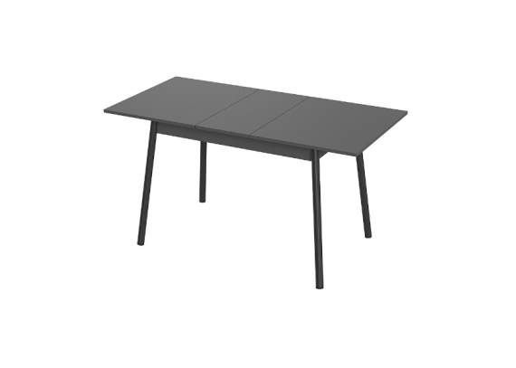 Стол кухонный Интер-2 подстолье косое графит/черный