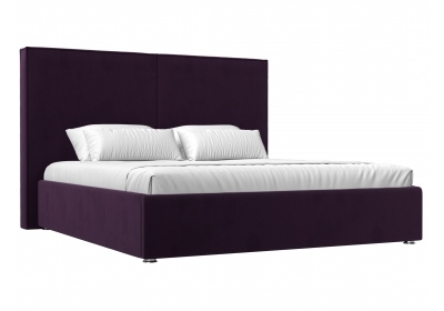 Интерьерная кровать Аура 160 Велюр Фиолетовый