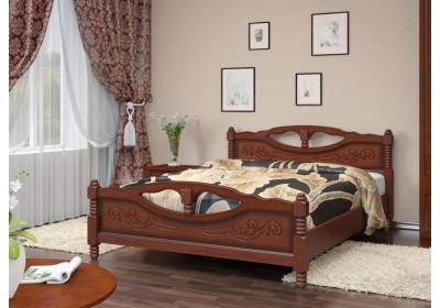 Кровать Елена-4 орех 1200
