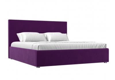 Интерьерная кровать Кариба 160 Микровельвет Фиолетовый