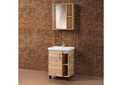 Набор мебели для ванной «Акваль Лофт», 60 см. В2.2.01.6.0.1