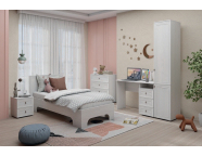 Кровать Алисия 0,9м Анкор светлый